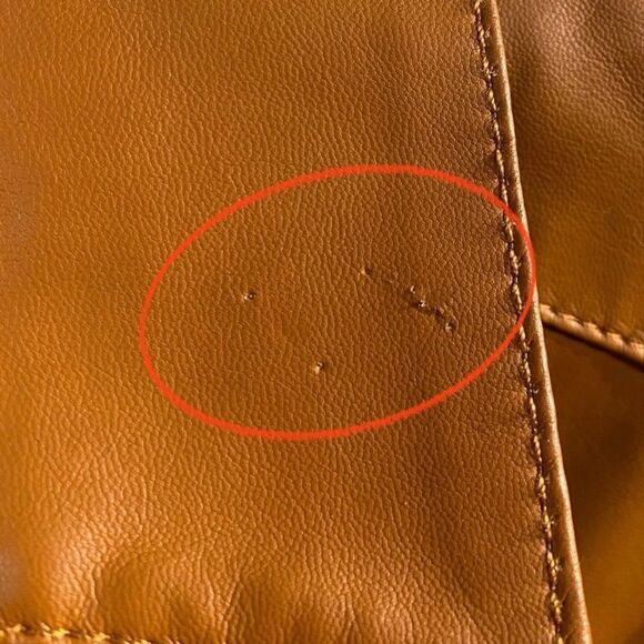 Anthropologie Faux Leather Shirt Size M - Picture 8 of 12